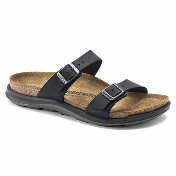 Sandále Birkenstock Sierra Oiled Kozene Damske Čierne | SK 191RVD